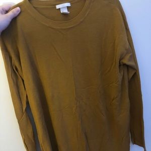 h&m mustard sweater
